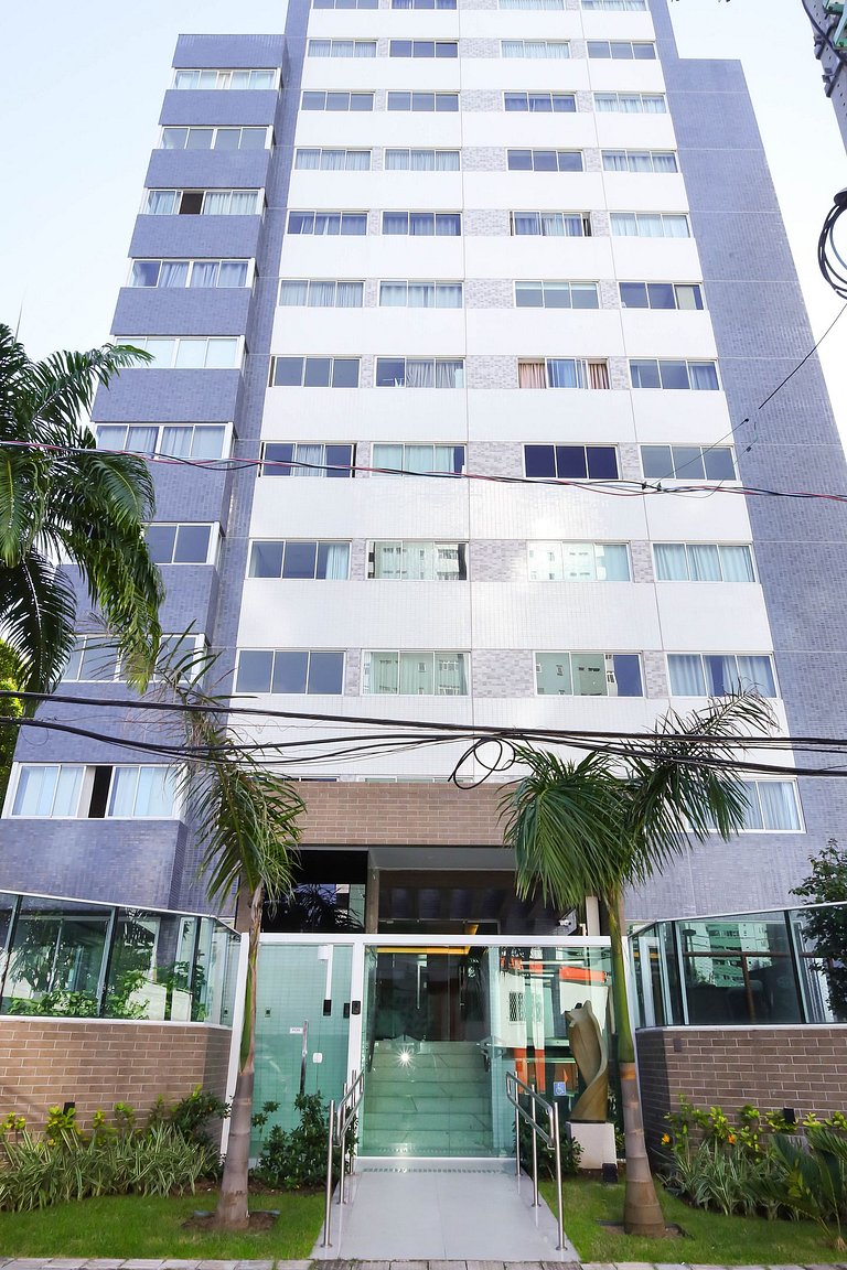 Studio moderno a 200m da Praia de Boa Viagem