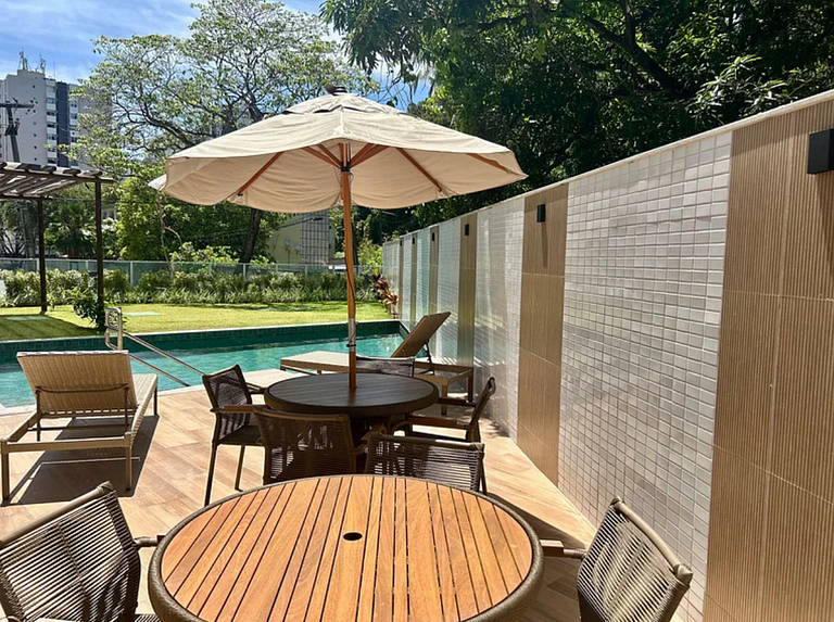 Studio moderno a 200m da Praia de Boa Viagem