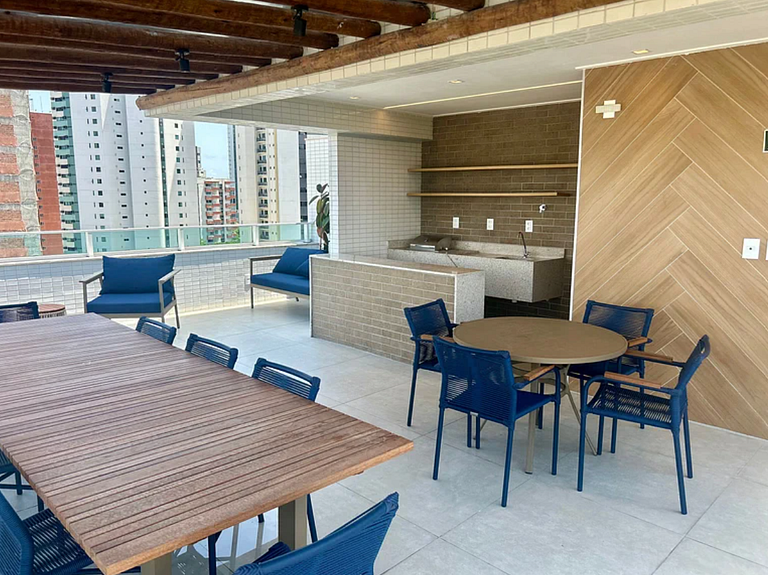 Studio moderno a 200m da Praia de Boa Viagem