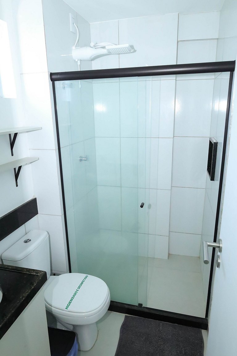 Studio a 200m do mar com infraestrutura completa
