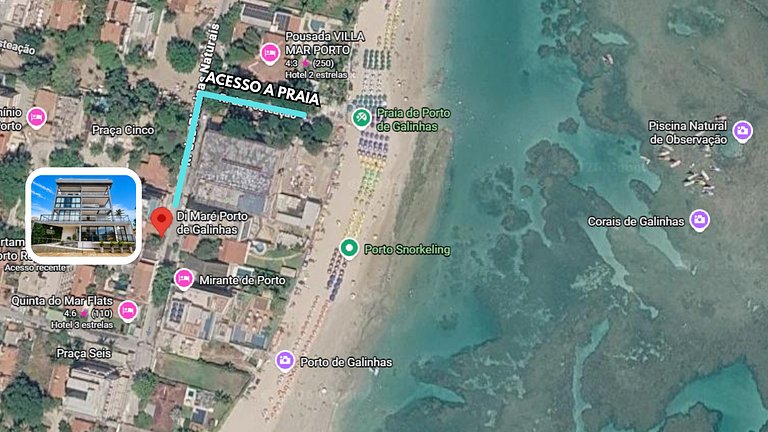 Apê nas Piscinas Naturais de Porto de Galinhas