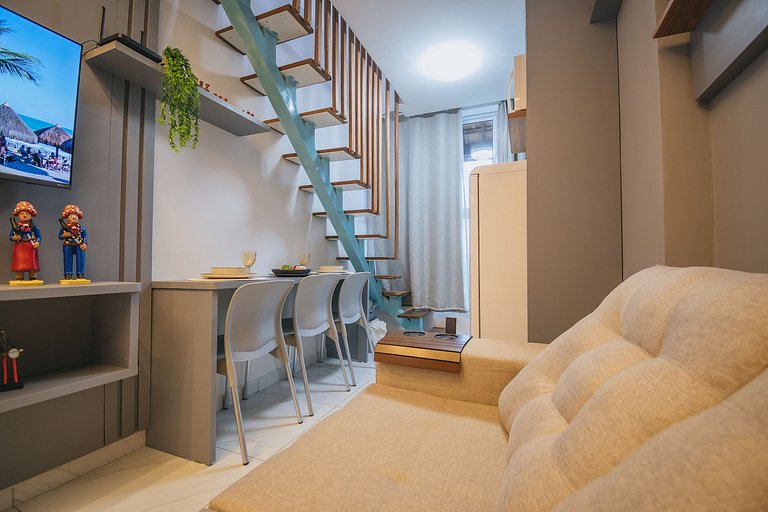 Loft moderno a 300m da Praia do Cupe