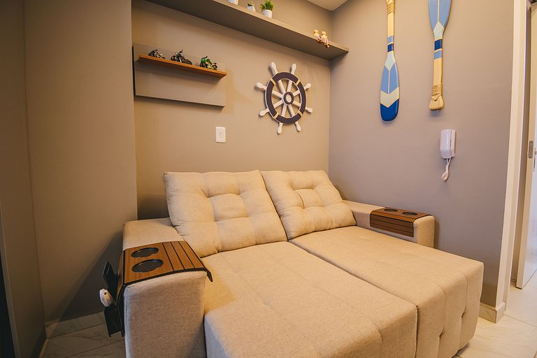 Loft moderno a 300m da Praia do Cupe