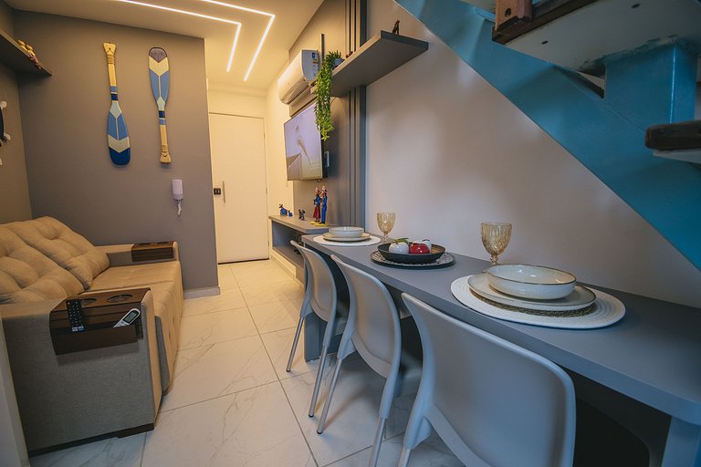 Loft moderno a 300m da Praia do Cupe