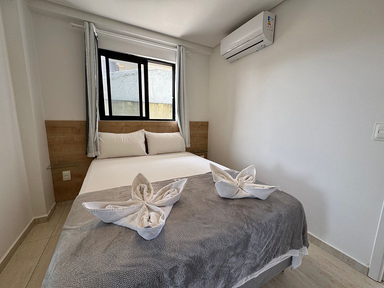 Flat beira-mar com piscina em Porto de Galinhas