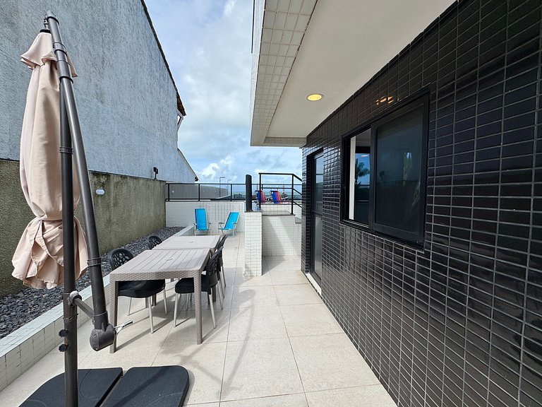 Flat beira-mar com piscina em Porto de Galinhas