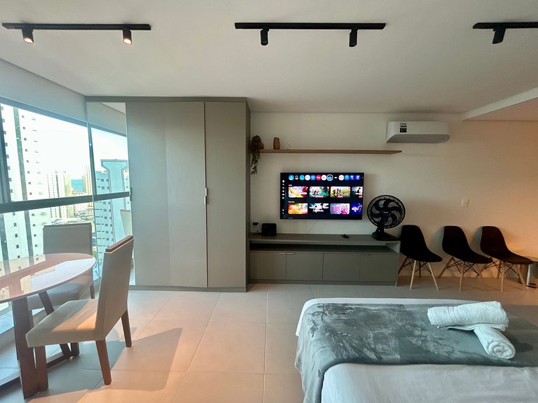 Studio luxo em Boa Viagem, Recife | Rooftop 360°