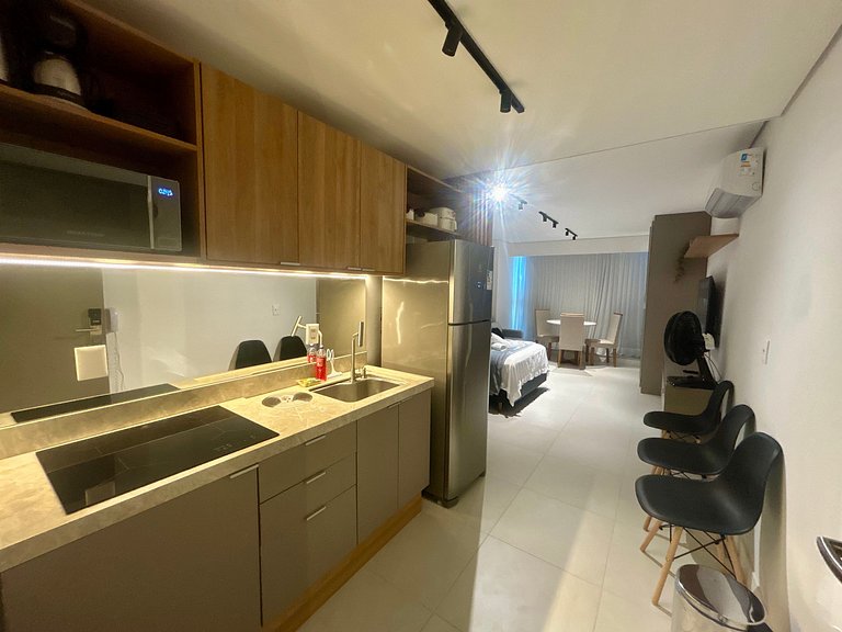 Studio luxo em Boa Viagem, Recife | Rooftop 360°