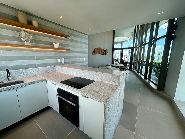 Studio luxo em Boa Viagem, Recife | Rooftop 360°
