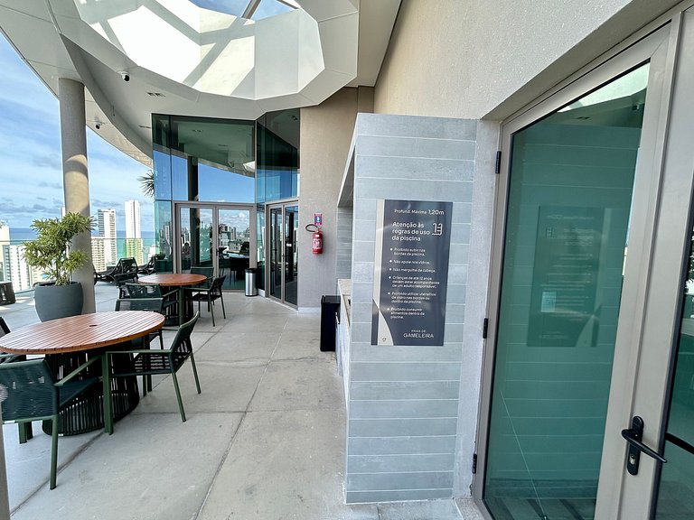 Studio luxo em Boa Viagem, Recife | Rooftop 360°