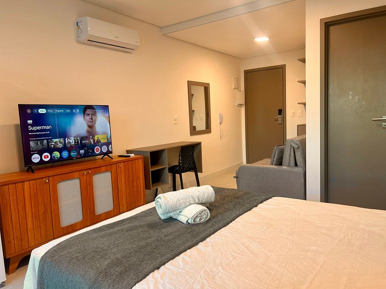 Studio novo em Boa Viagem | Piscina no rooftop