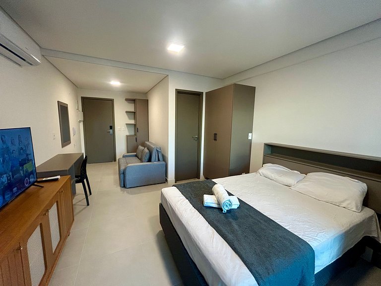 Studio novo em Boa Viagem | Piscina no rooftop