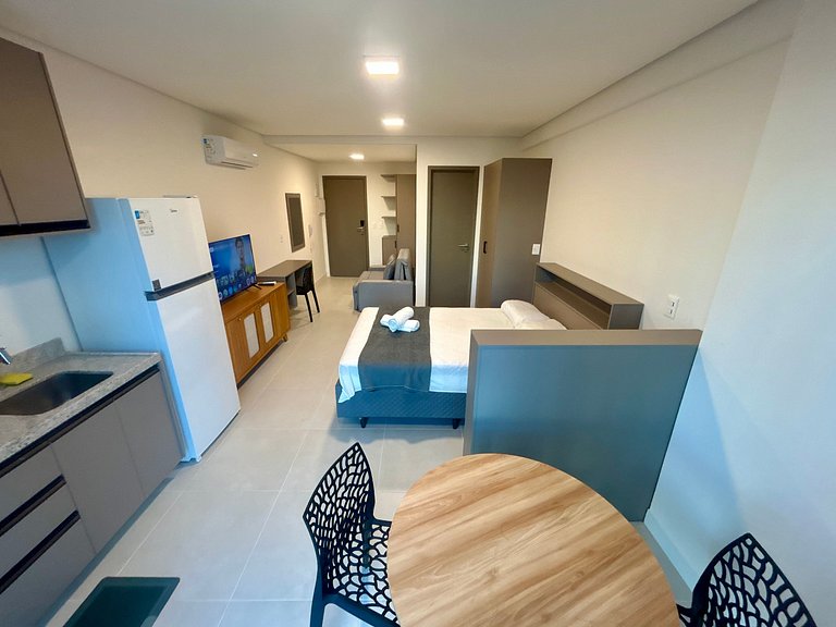 Studio novo em Boa Viagem | Piscina no rooftop