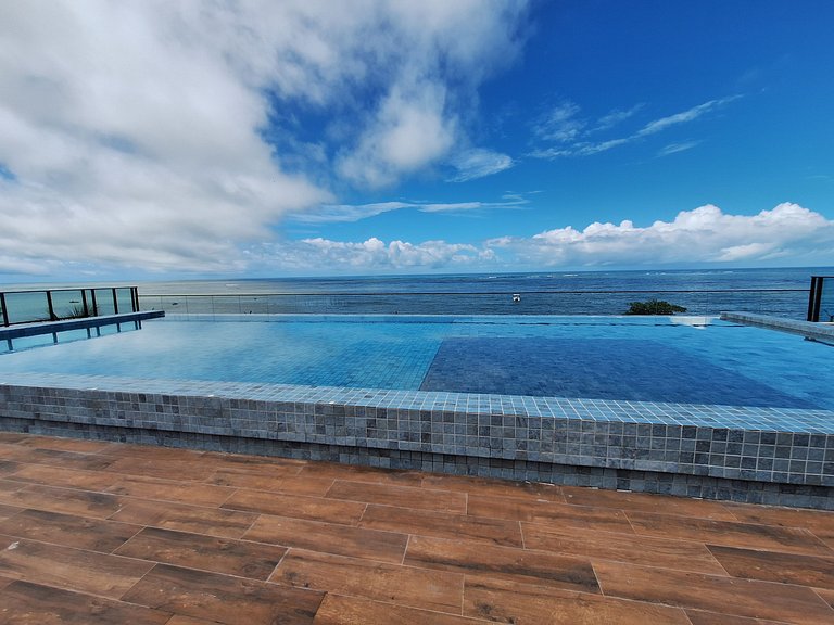 Studio beira-mar nas piscinas naturais Tamandaré