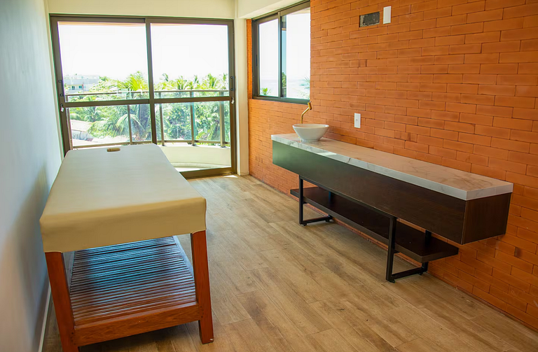 Studio beira-mar nas piscinas naturais Tamandaré
