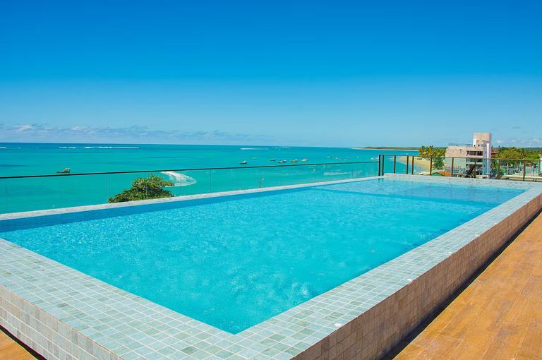 Studio beira-mar nas piscinas naturais Tamandaré