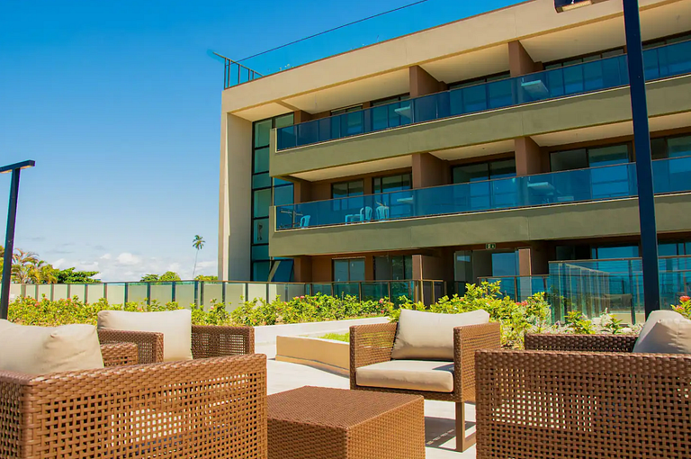 Studio beira-mar nas piscinas naturais Tamandaré