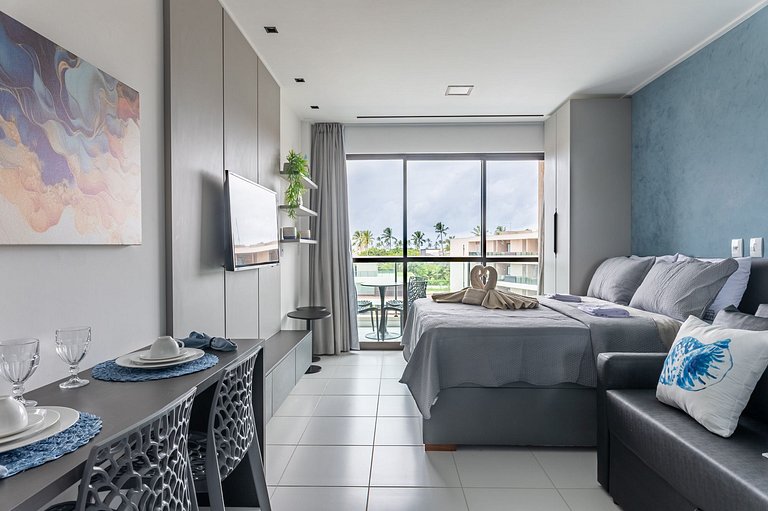 Studio de luxo na praia de Muro Alto