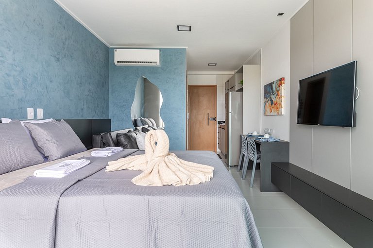 Studio de luxo na praia de Muro Alto