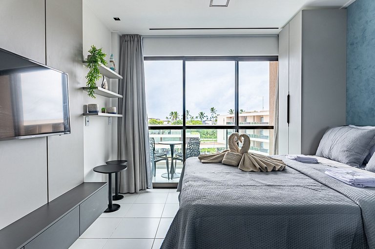 Studio de luxo na praia de Muro Alto