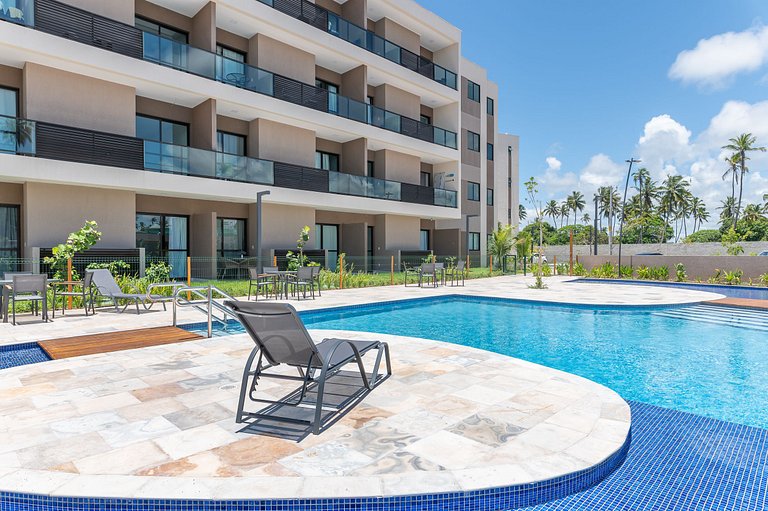 Studio de luxo na praia de Muro Alto