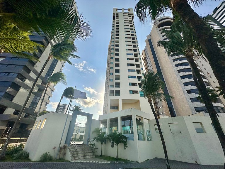 Studio beira-mar com piscina na praia de Piedade