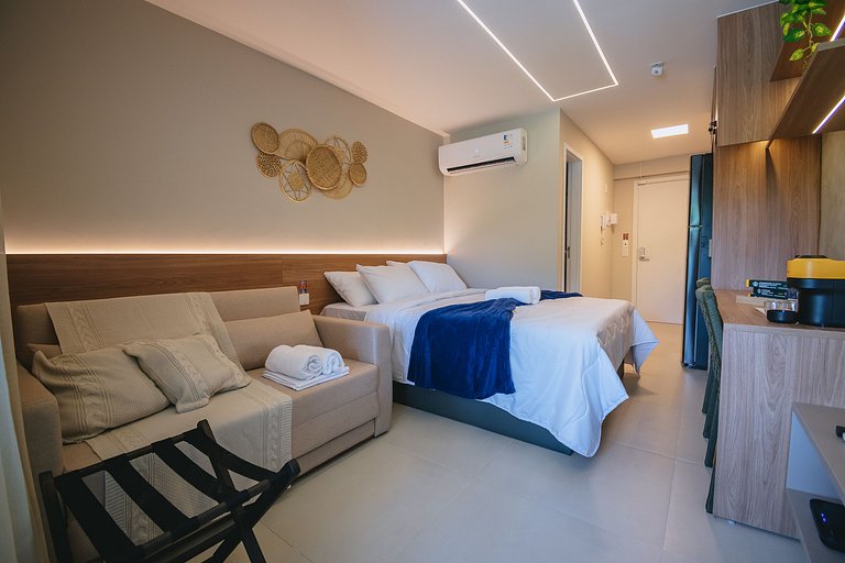 Studio de luxuoso beira-mar em Carneiros