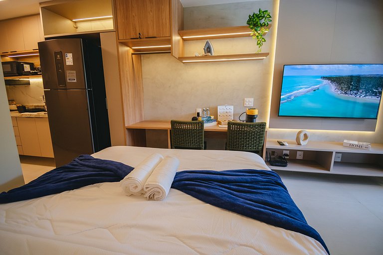 Studio de luxuoso beira-mar em Carneiros