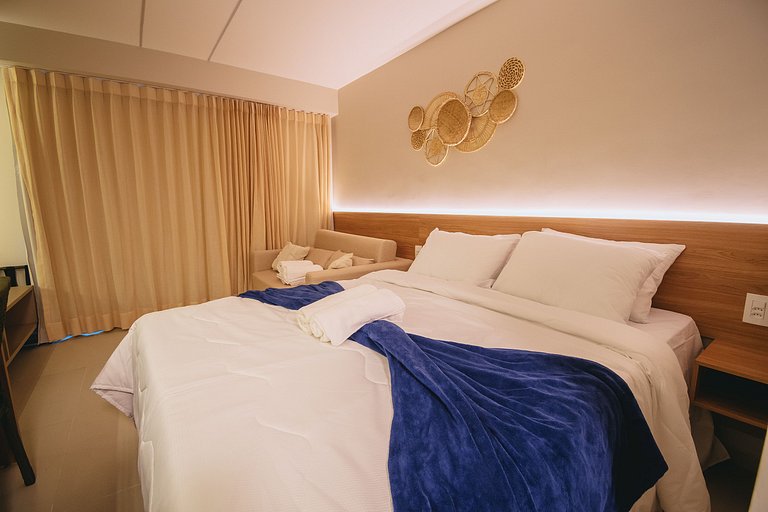 Studio de luxuoso beira-mar em Carneiros