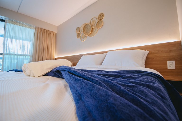 Studio de luxuoso beira-mar em Carneiros