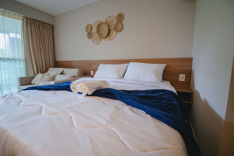 Studio de luxuoso beira-mar em Carneiros