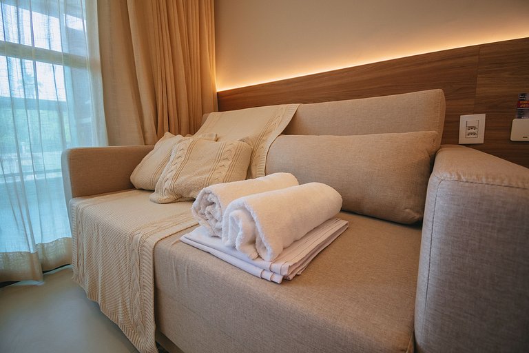 Studio de luxuoso beira-mar em Carneiros