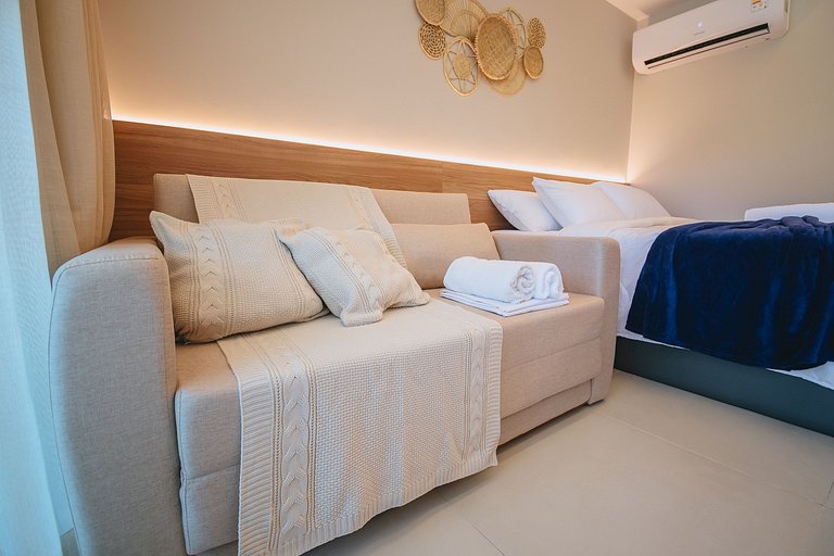 Studio de luxuoso beira-mar em Carneiros