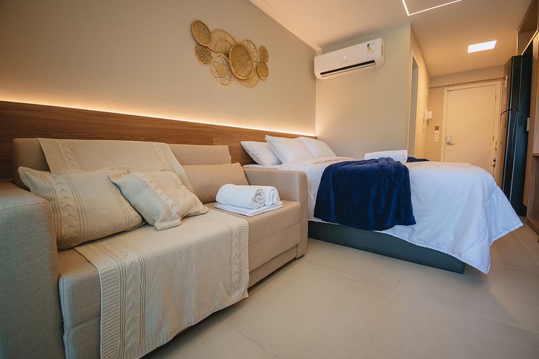 Studio de luxuoso beira-mar em Carneiros