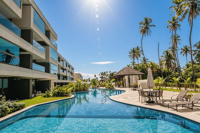 Studio de luxuoso beira-mar em Carneiros