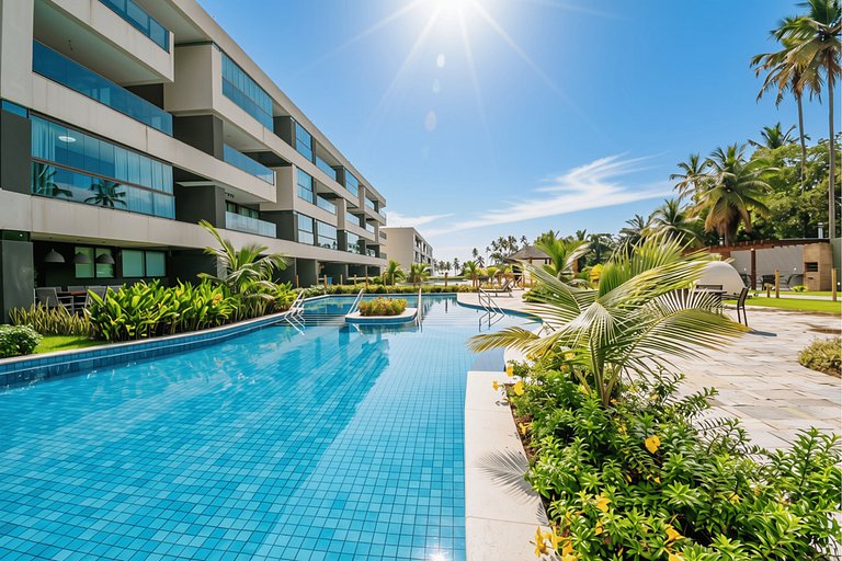 Studio de luxuoso beira-mar em Carneiros