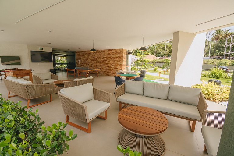 Studio de luxuoso beira-mar em Carneiros