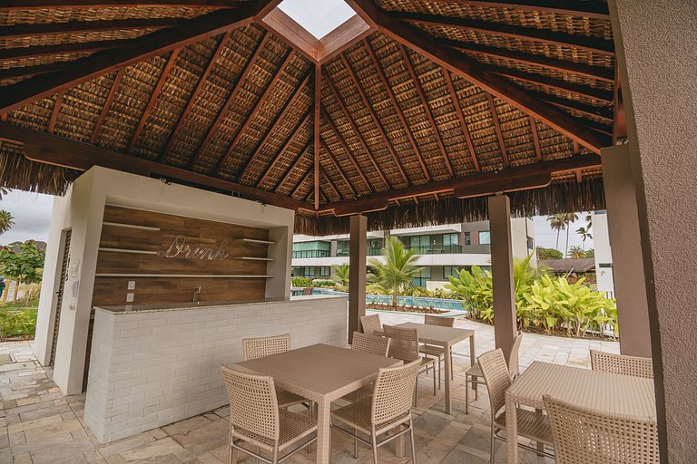 Studio de luxuoso beira-mar em Carneiros