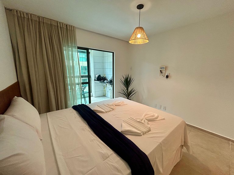 Studio com lazer completo na Praia dos Carneiros
