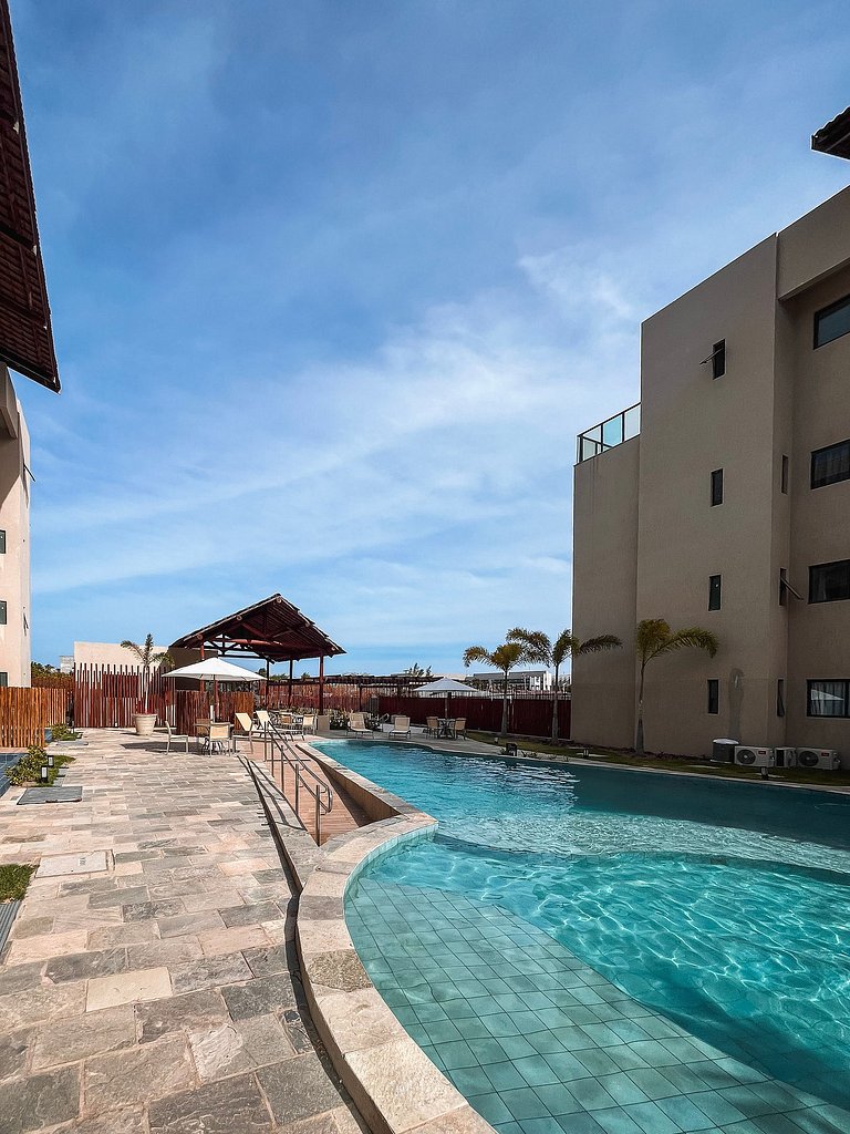Studio com lazer completo na Praia dos Carneiros