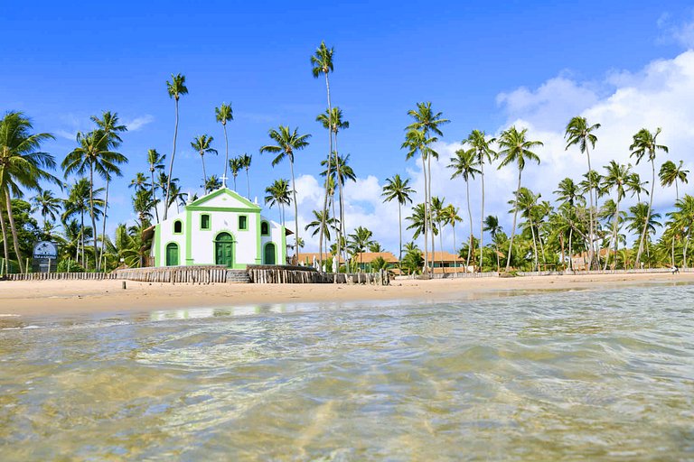 Studio de luxo beira-mar na Praia dos Carneiros