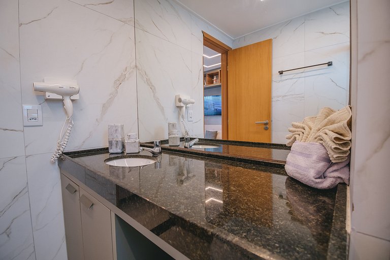 Studio com lazer de resort em Muro Alto