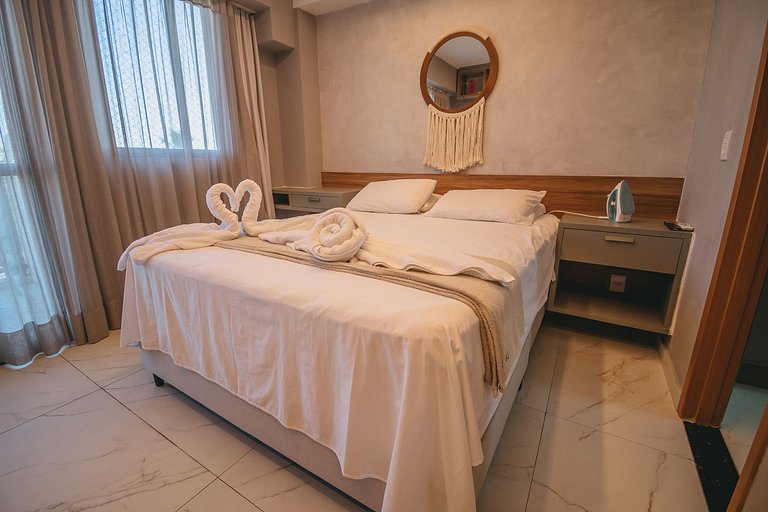 Studio com lazer de resort em Muro Alto