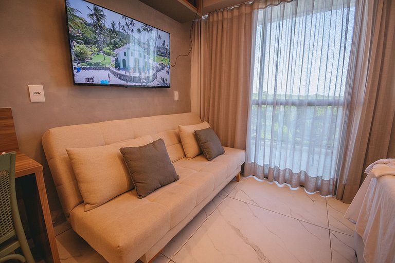 Studio com lazer de resort em Muro Alto