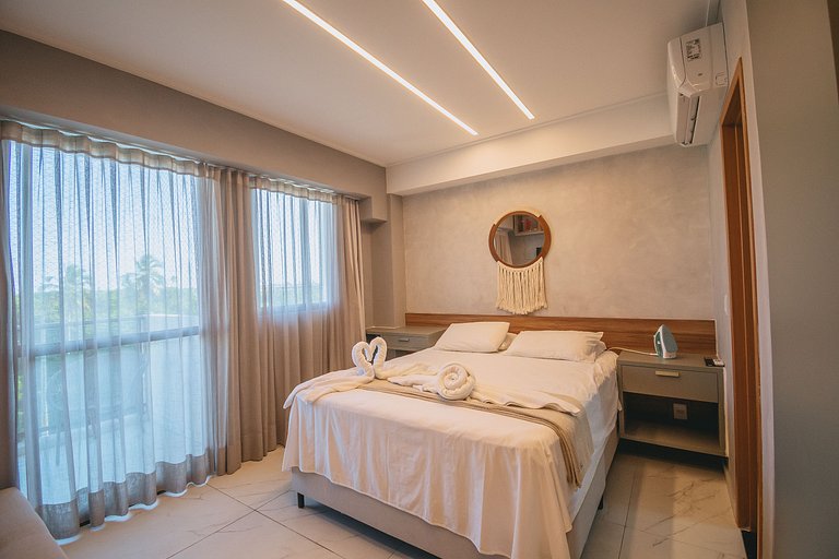 Studio com lazer de resort em Muro Alto