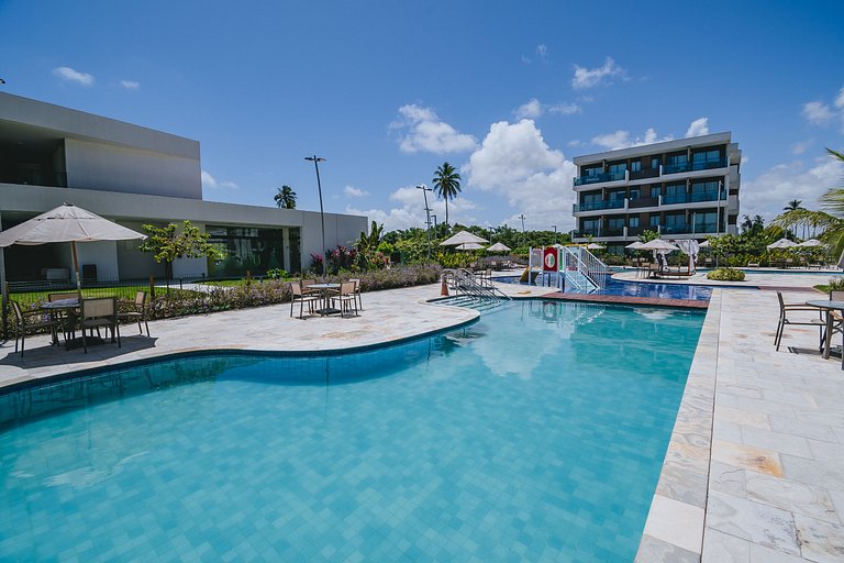Studio com lazer de resort em Muro Alto