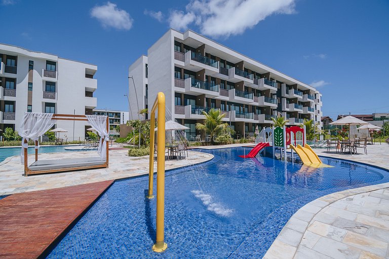 Studio com lazer de resort em Muro Alto