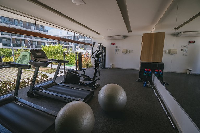 Studio com lazer de resort em Muro Alto