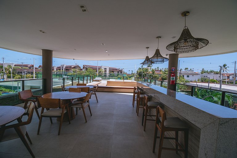 Studio com lazer de resort em Muro Alto