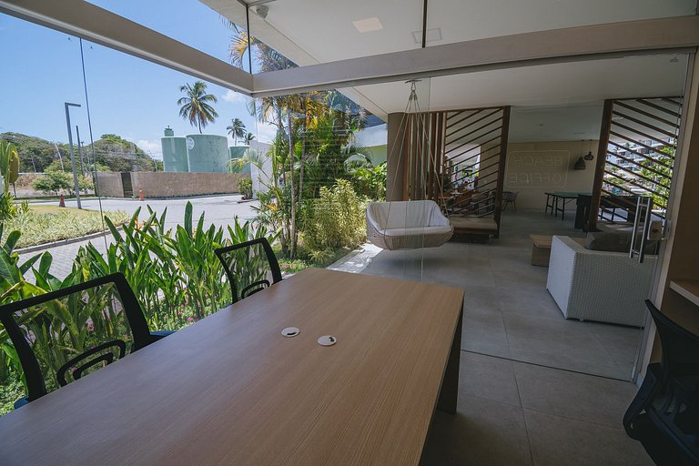 Studio com lazer de resort em Muro Alto